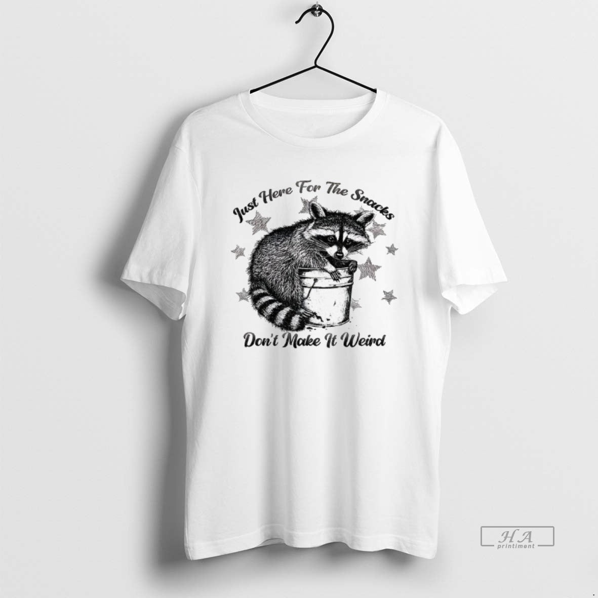 Official Raccoon Just Here For The Snacks Dont Make It Weird T-Shirts, Hoodie, Sweatshirt | AU18TeeNovaLab.com