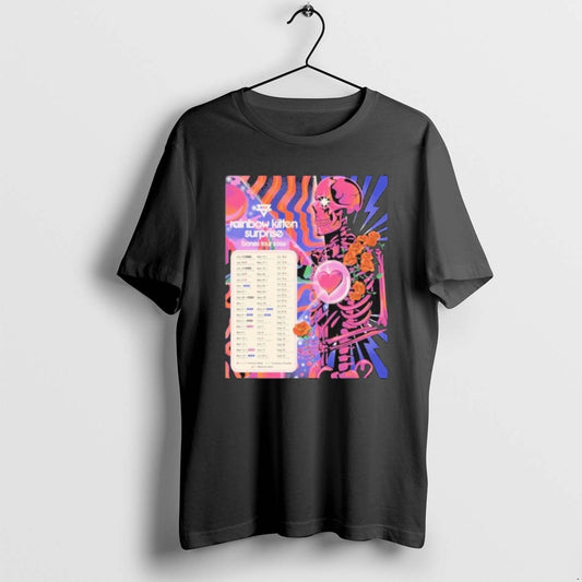 Official Rainbow Kitten Surprise Bones Tour 2026 Skeleton Heart T-Shirts, Hoodie, Sweatshirt | AU18TeeNovaLab.com