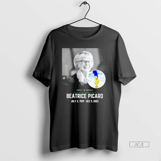 Official Rest In Peace Beatrice Picard 1929 2025 T-Shirts, Hoodie, Sweatshirt | AU18TeeNovaLab.com