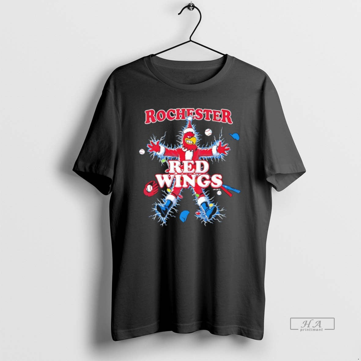 Official Rochester Red Wings The Holiday Christmas Mascot T-Shirts, Hoodie, Sweatshirt | AU18TeeNovaLab.com