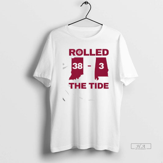 Official Rolled The Tide 38 3 Alabama Football Victory T-Shirts, Hoodie, Sweatshirt | AU18TeeNovaLab.com
