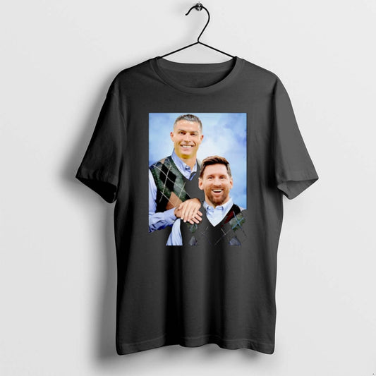 Official Ronaldo Cr7 And Messi Step Brothers Christmas T-Shirts, Hoodie, Sweatshirt | AU18TeeNovaLab.com