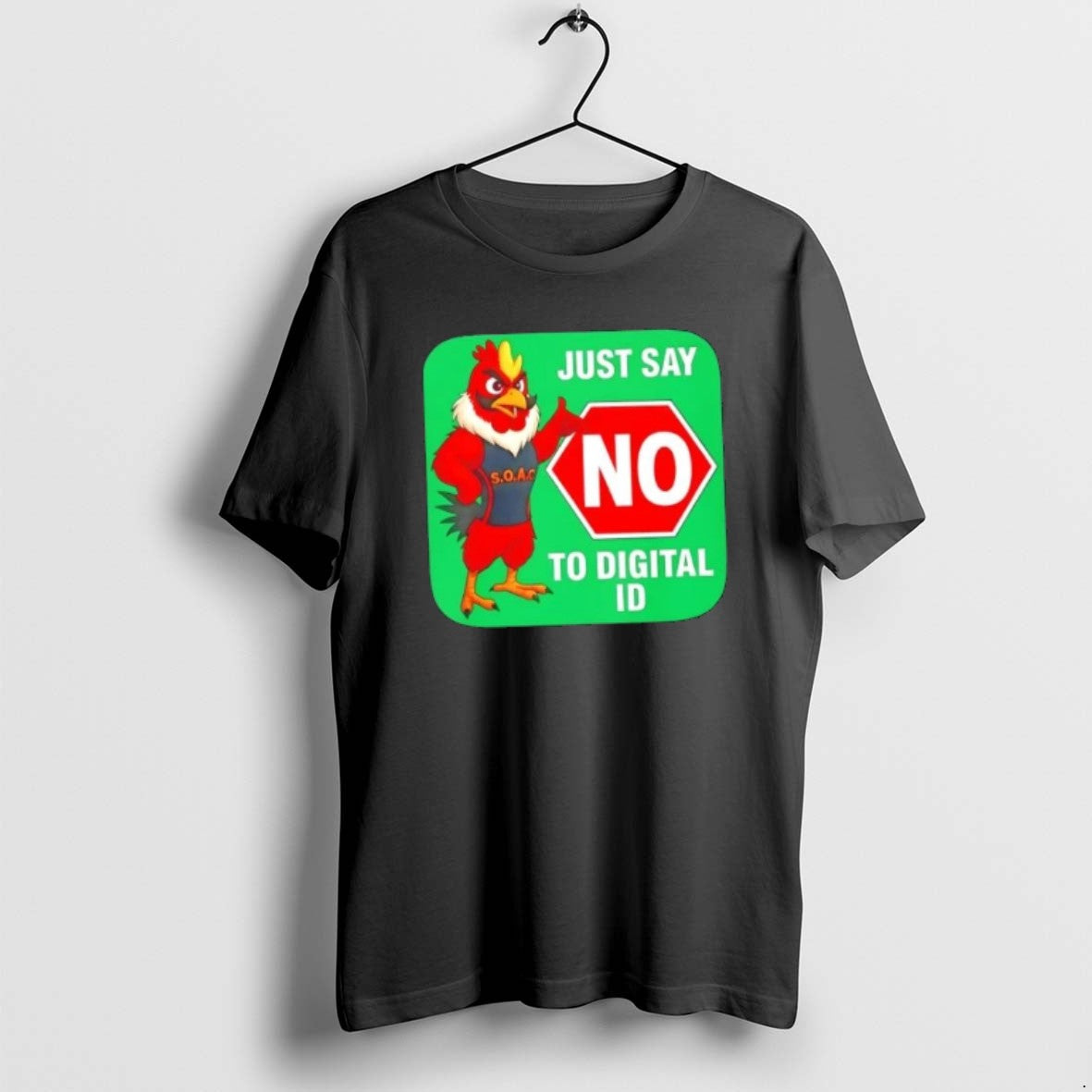 Official Rooster Just Say No To Digital Id T-Shirts, Hoodie, Sweatshirt | AU18TeeNovaLab.com