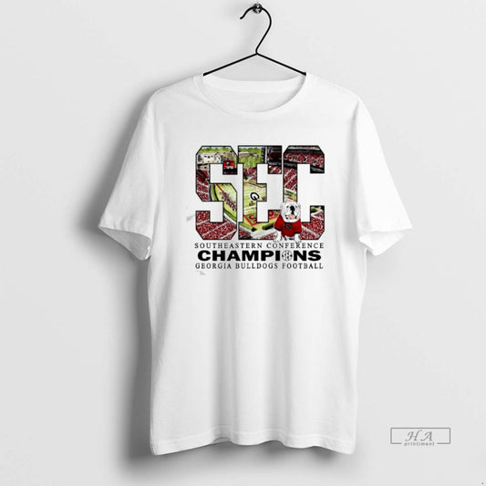 Official Sec Southeastern Conference Champions Georgia Bulldogs Football Mascot T-Shirts, Hoodie, Sweatshirt