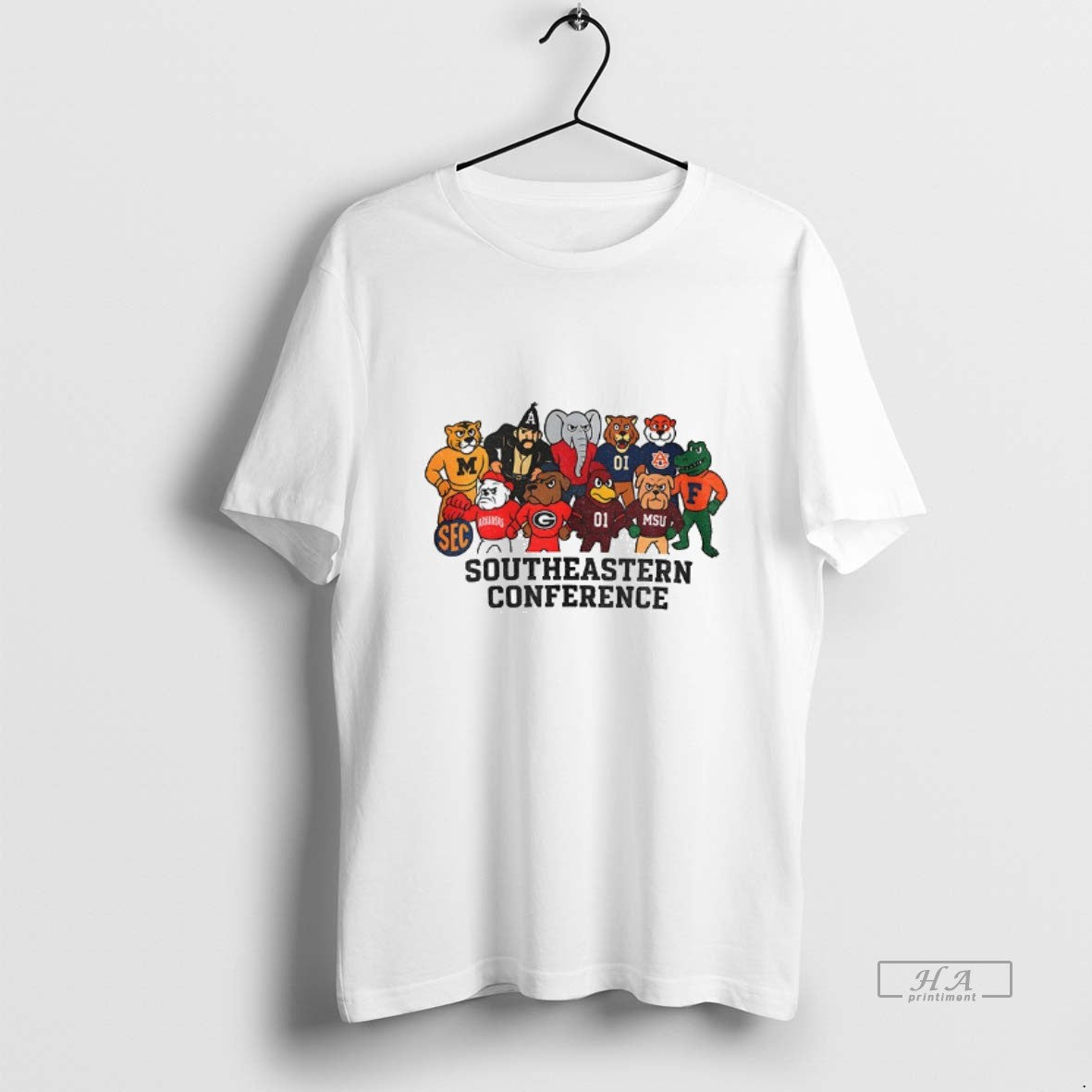 Official Sec Team Spirit Modern Southeastern Conference Mascot T-Shirts, Hoodie, Sweatshirt | AU18TeeNovaLab.com