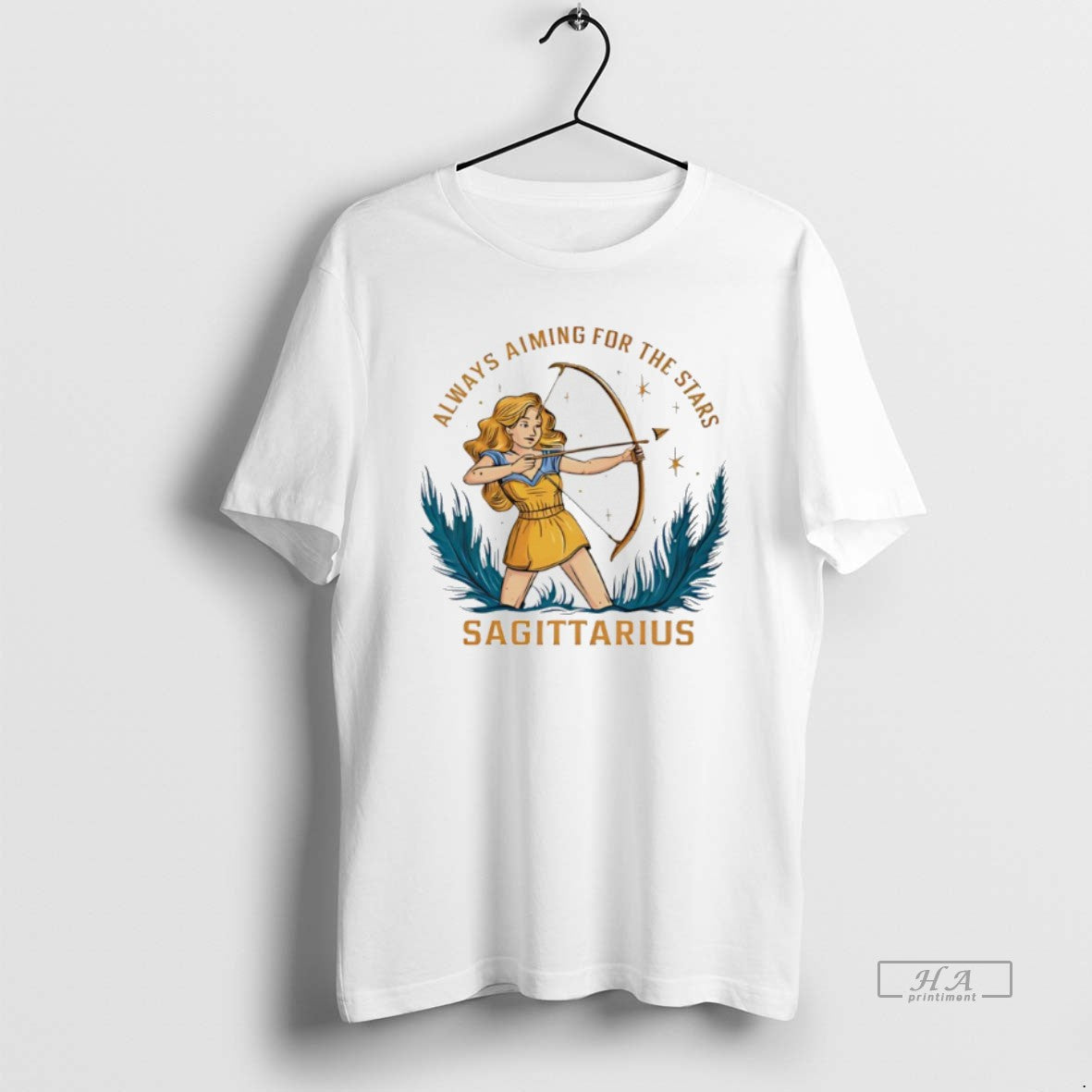Official Sagittarius Zodiac Always Aiming For The Stars Art T-Shirts, Hoodie, Sweatshirt | AU18TeeNovaLab.com