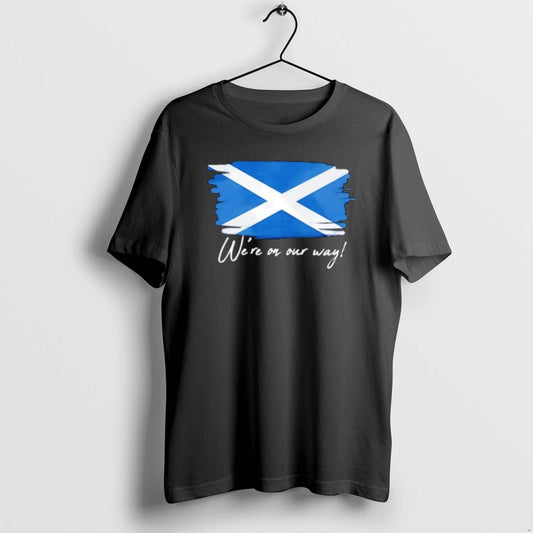 Official Saltire Were On Our Way Flag T-Shirts, Hoodie, Sweatshirt | AU18TeeNovaLab.com