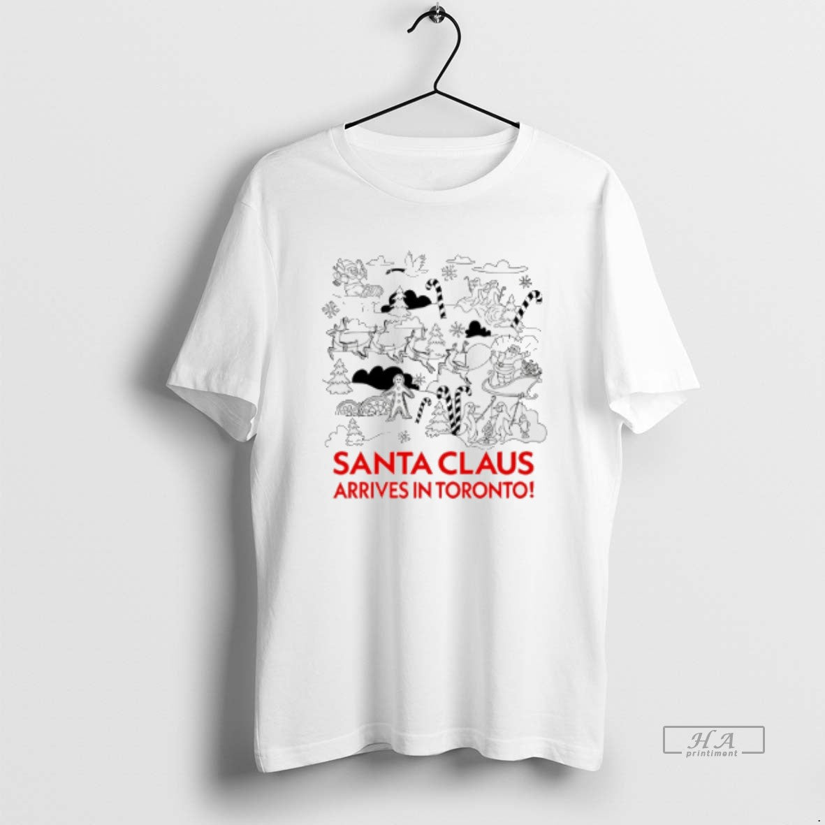 Official Santa Claus Arrives In Toronto Christmas T-Shirts, Hoodie, Sweatshirt | AU18TeeNovaLab.com
