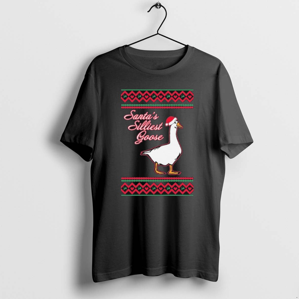 Official Santas Silliest Goose Tacky Ugly Christmas T-Shirts, Hoodie, Sweatshirt | AU18TeeNovaLab.com