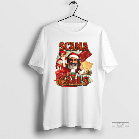 Official Scama Calls Santa Merry Christmas 2025 T-Shirts, Hoodie, Sweatshirt | AU18TeeNovaLab.com