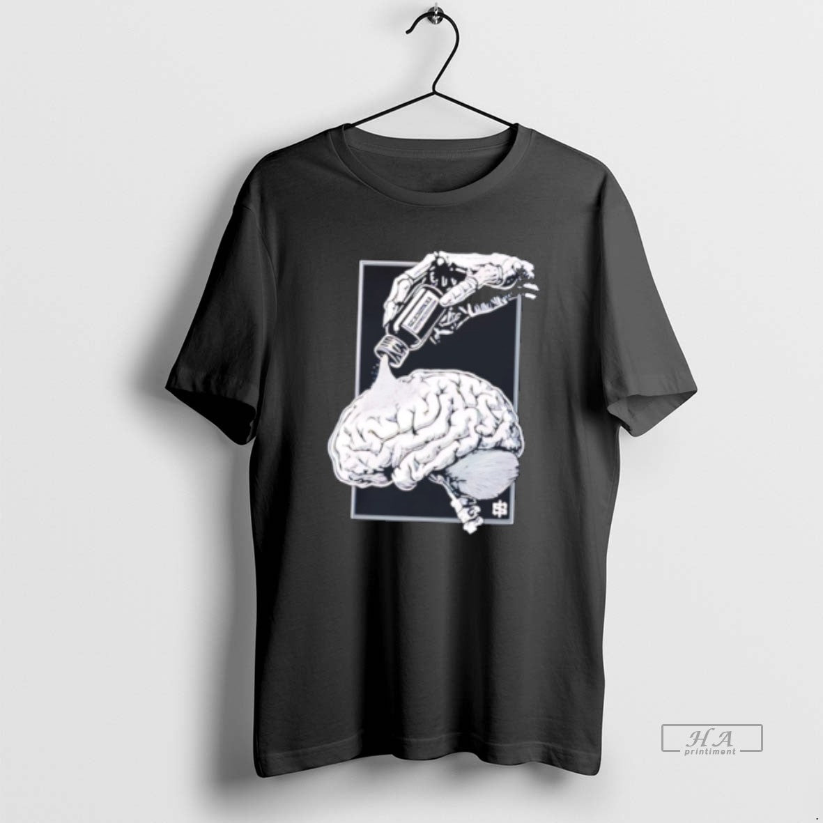 Official Seasonal Depression Skeletal Hand Brain Tee Hoodie, Sweatshirt | AU18TeeNovaLab.com