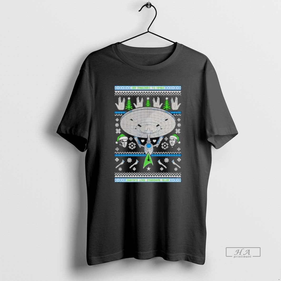 Official Set Phasers To Christmas Santas Log Stardate 12 25 T-Shirts, Hoodie, Sweatshirt | AU18TeeNovaLab.com