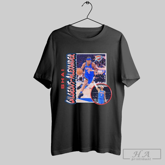 Official Shai Gilgeous Alexander Oklahoma City Thunder 90s Player Graphic
