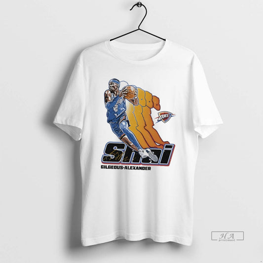 Official Shai Gilgeous Alexander Oklahoma City Thunder Signature Retro T-Shirts, Hoodie, Sweatshirt | AU18TeeNovaLab.com