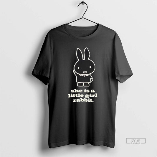 Official She Is A Little Girl Rabbit T-Shirts, Hoodie, Sweatshirt | AU18TeeNovaLab.com