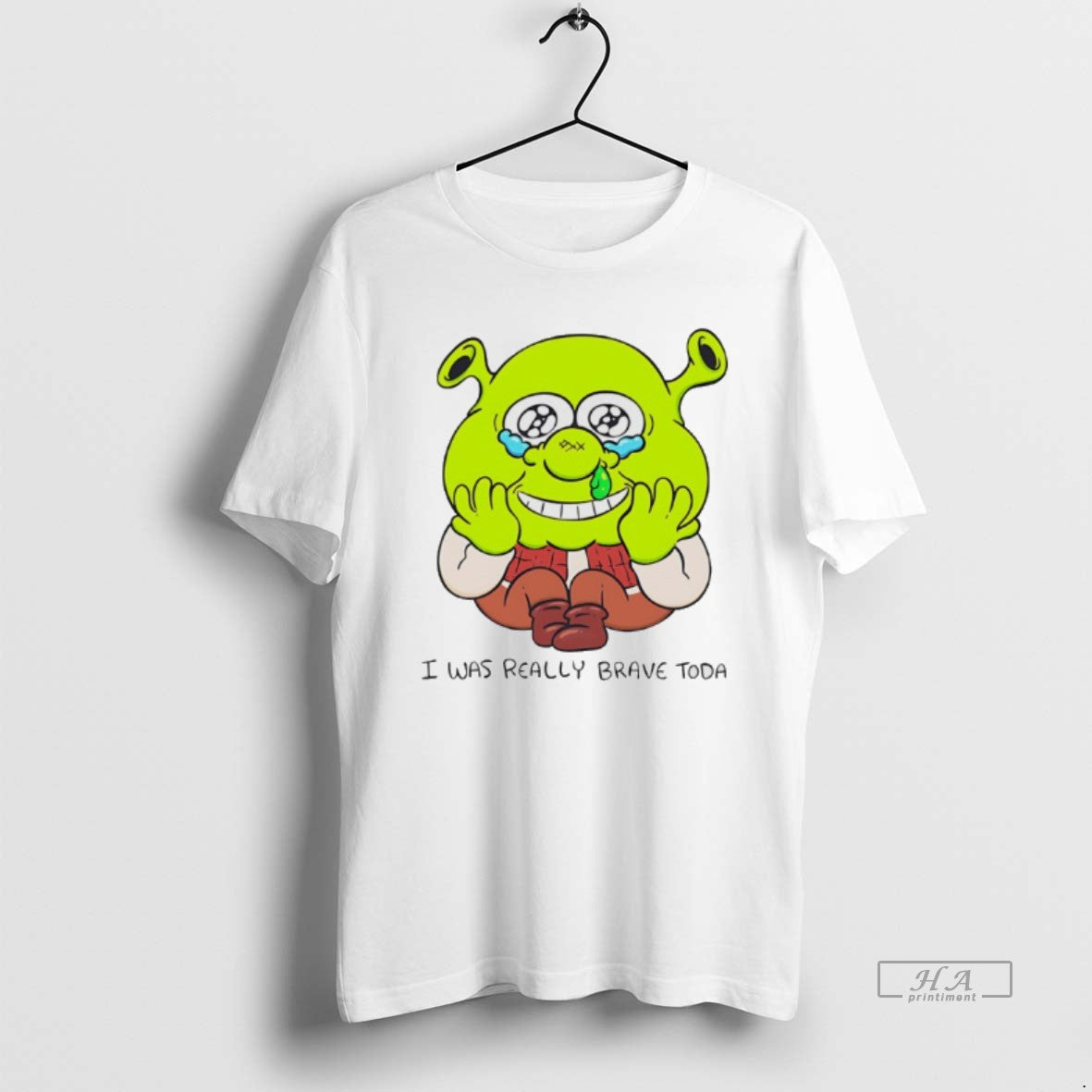 Official Shrek I Was Ready Brave Today Chibi T-Shirts, Hoodie, Sweatshirt | AU18TeeNovaLab.com