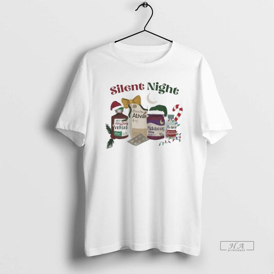 Official Silent Night Christmas 2025 T-Shirts, Hoodie, Sweatshirt | AU18TeeNovaLab.com