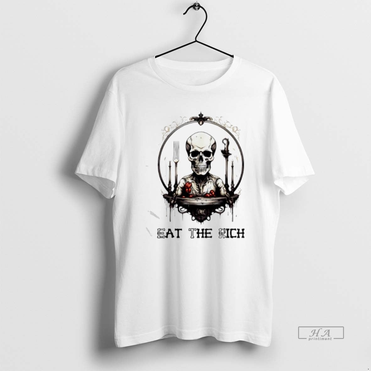 Official Skeleton Eat The Rich Graphic T-Shirts, Hoodie, Sweatshirt | AU18TeeNovaLab.com