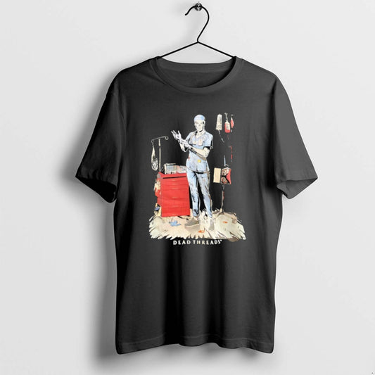 Official Skeleton Nurse Put On Gloves Dead Threads T-Shirts, Hoodie, Sweatshirt | AU18TeeNovaLab.com