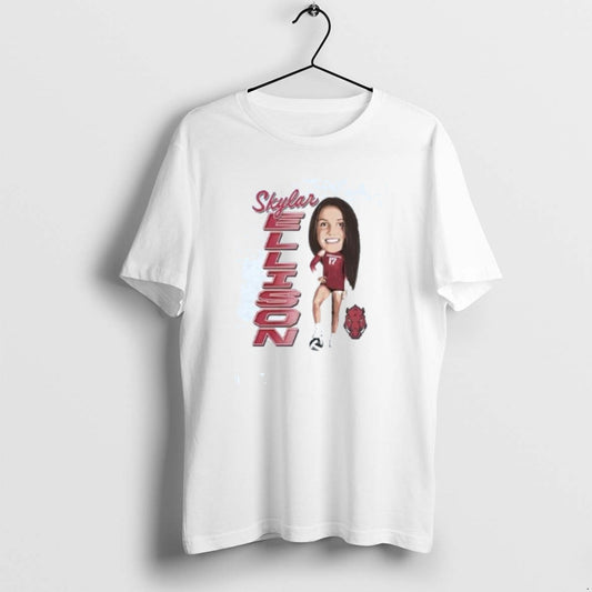 Official Skylar Ellison Big Head Caricature Arkansas T-Shirts, Hoodie, Sweatshirt | AU18TeeNovaLab.com