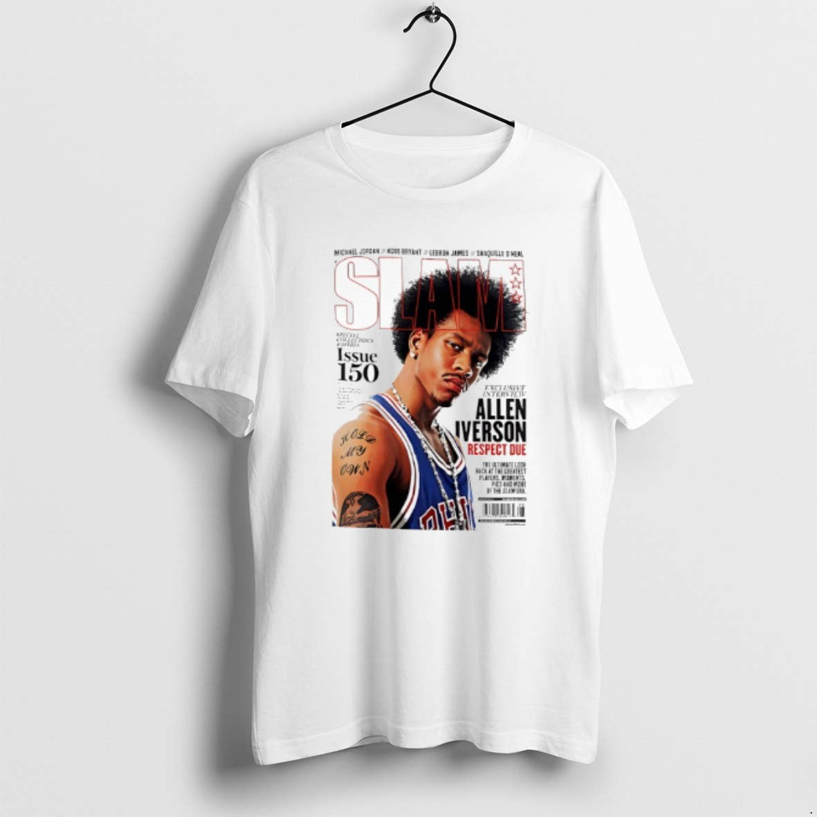 Official Slam Philadelphia 76ers Allen Iverson Respect Due Issue 150 T-Shirts, Hoodie, Sweatshirt | AU18TeeNovaLab.com