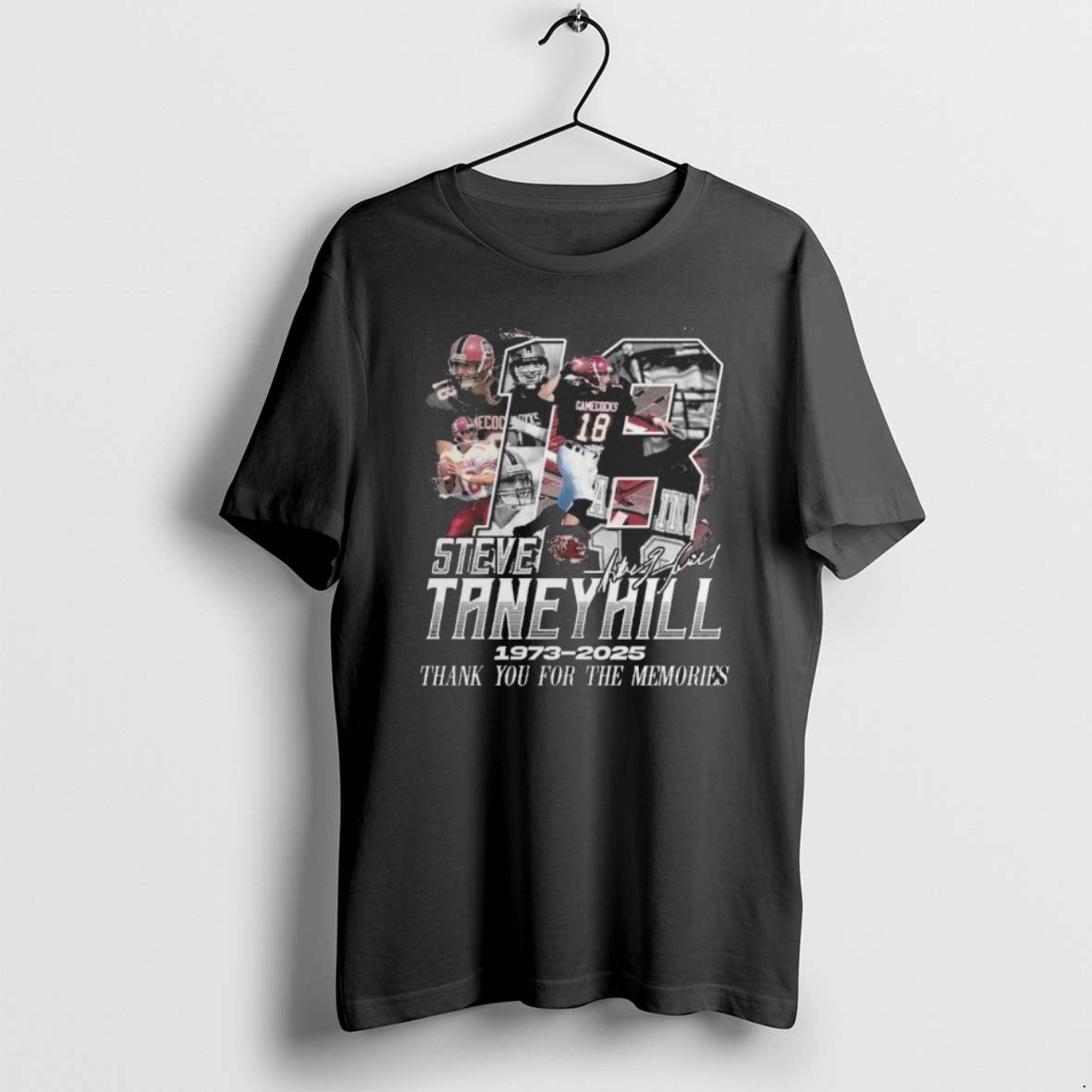 Official South Carolina Gamecocks Steve Taneyhill 1973 2025 Thank You For The Memories Signature T-Shirts, Hoodie, Sweatshirt