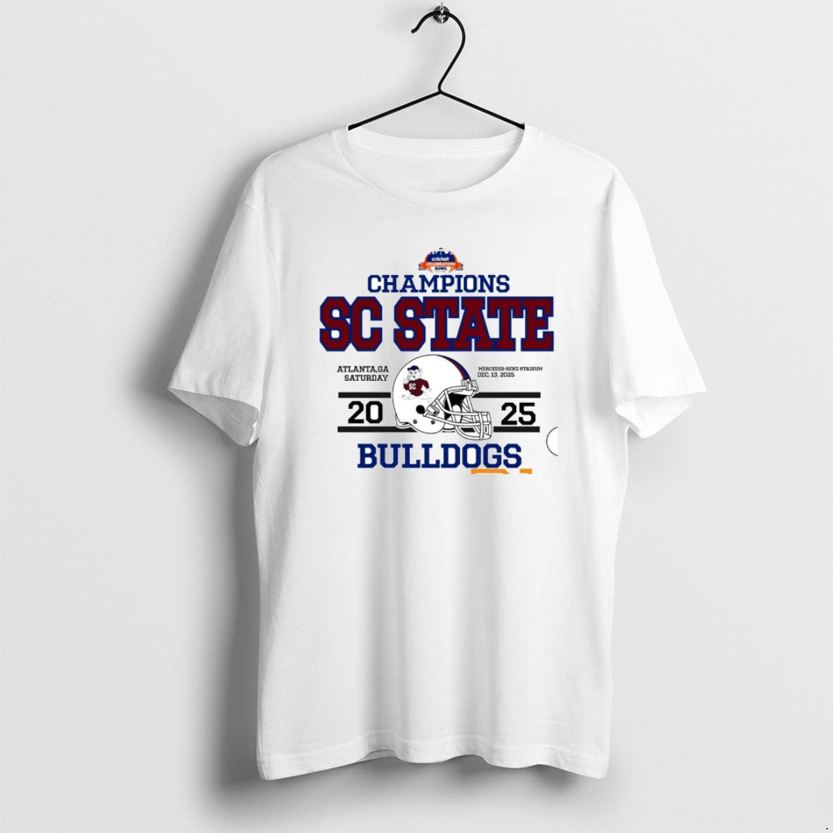 Official South Carolina State Bulldogs 2025 Cricket Celebration Bowl Champions T-Shirts, Hoodie, Sweatshirt
