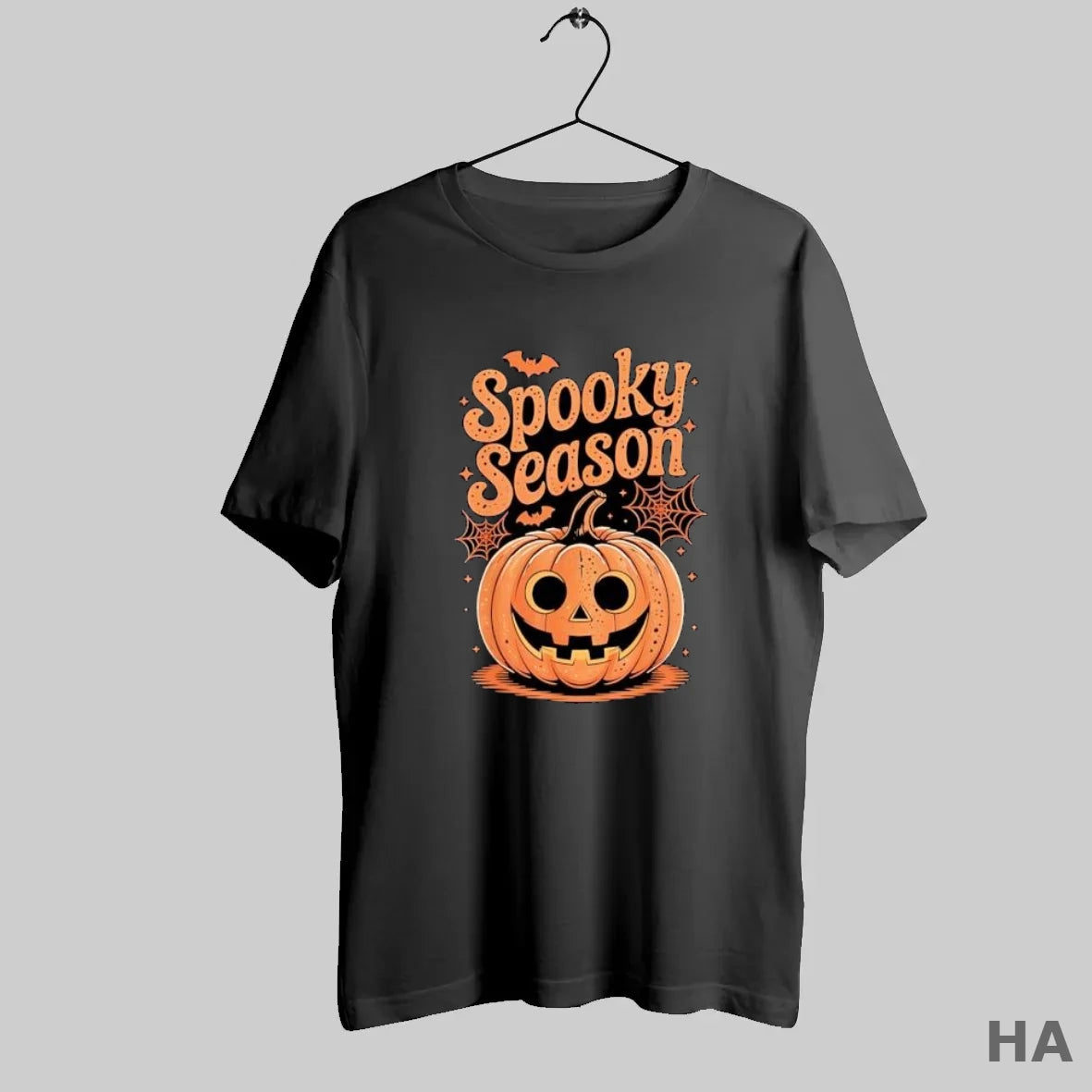 Official Spooky Season Funny Pumpkin Halloween Bats Spiderweb