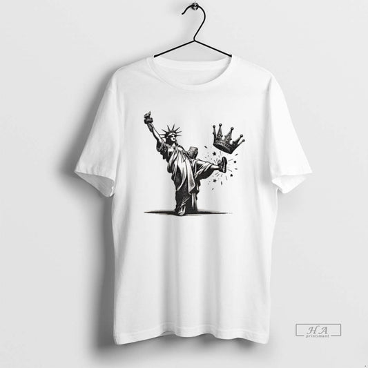 Official Statue Of Liberty Kicking Crown No Kings Anti Trump