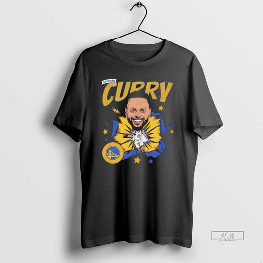 Official Steph Curry Golden State Warriors Nba Player Caricature Comic
