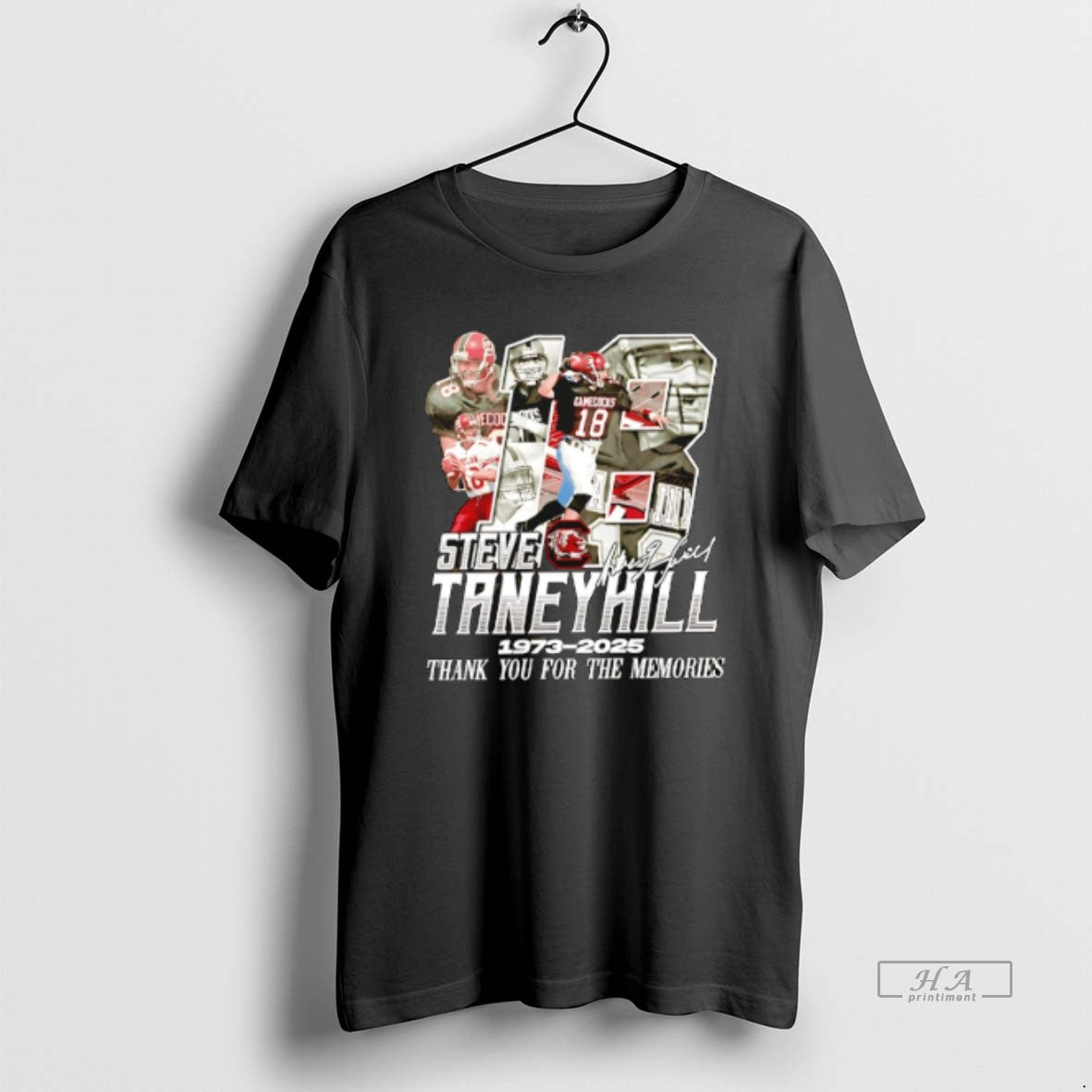Official Steve Taneyhill 1973 2025 Thank You For The Memories Signature T-Shirts, Hoodie, Sweatshirt | AU18TeeNovaLab.com