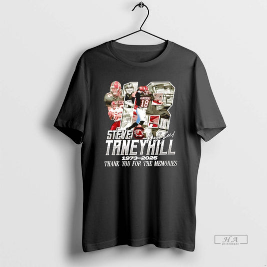 Official Steve Taneyhill 1973 2025 Thank You For The Memories Signature T-Shirts, Hoodie, Sweatshirt | AU18TeeNovaLab.com