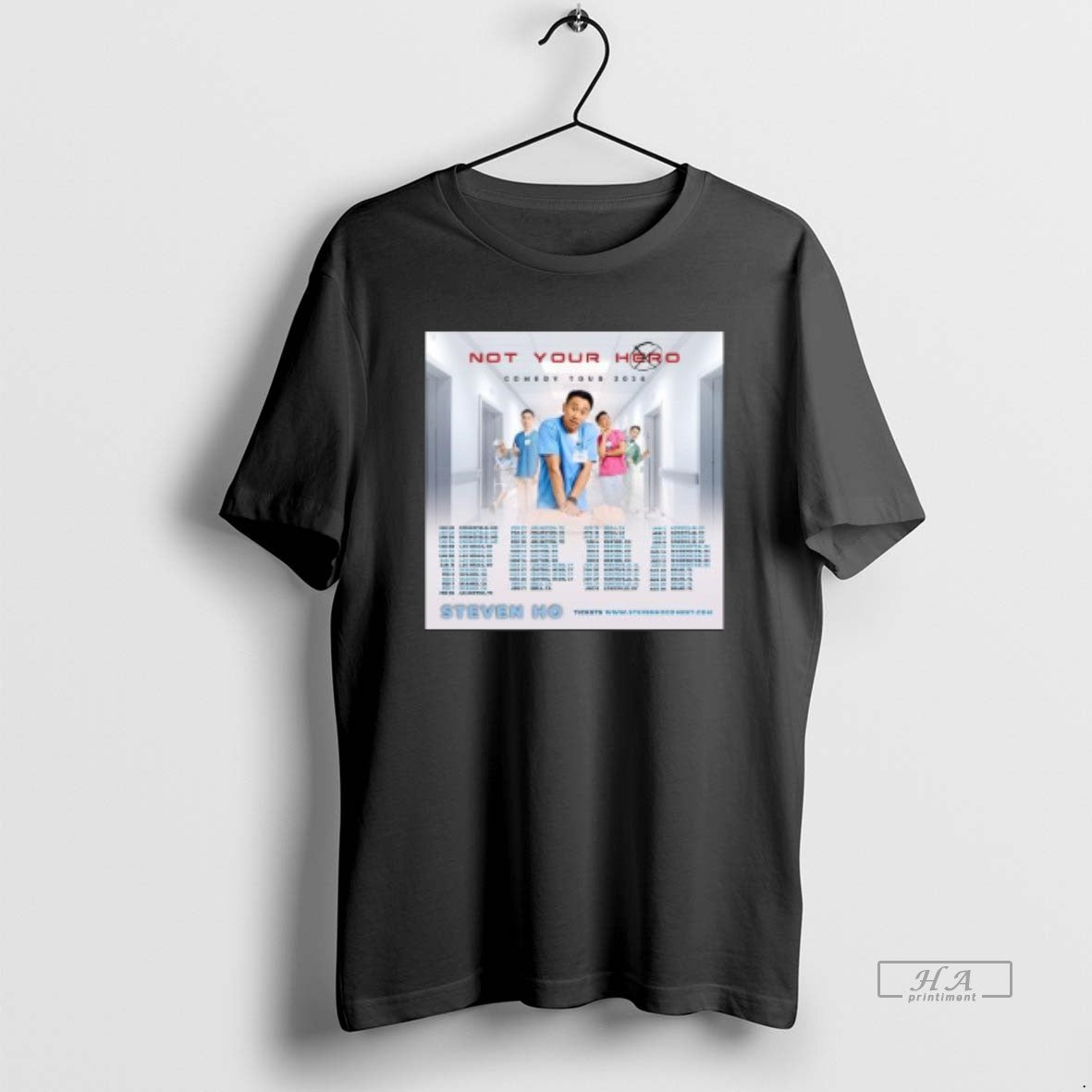 Official Steven Ho The Not Your Hero Comedy Tour 2026 Circle Black T-Shirts, Hoodie, Sweatshirt | AU18TeeNovaLab.com