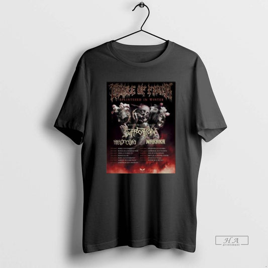 Official Suffocation Splintered In Winter Tour 2025 Circle Black T-Shirts, Hoodie, Sweatshirt | AU18TeeNovaLab.com