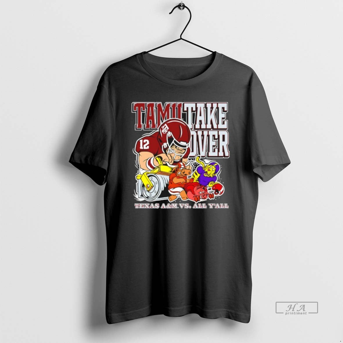 Official Tamu Takeover Texas A And M Aggies Vs All Yall Mascot T-Shirts, Hoodie, Sweatshirt | AU18TeeNovaLab.com