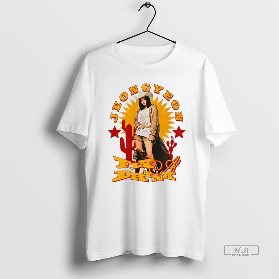 Official Twice Jeongyeon Fix A Drink Cowgirl Vintage T-Shirts, Hoodie, Sweatshirt | AU18TeeNovaLab.com