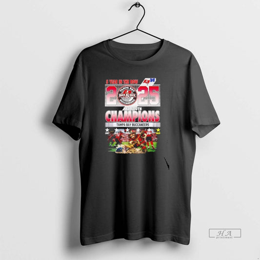 Official Tampa Bay Buccaneers 2025 Nfc South Champions 5 Year In The Row T-Shirts, Hoodie, Sweatshirt | AU18TeeNovaLab.com
