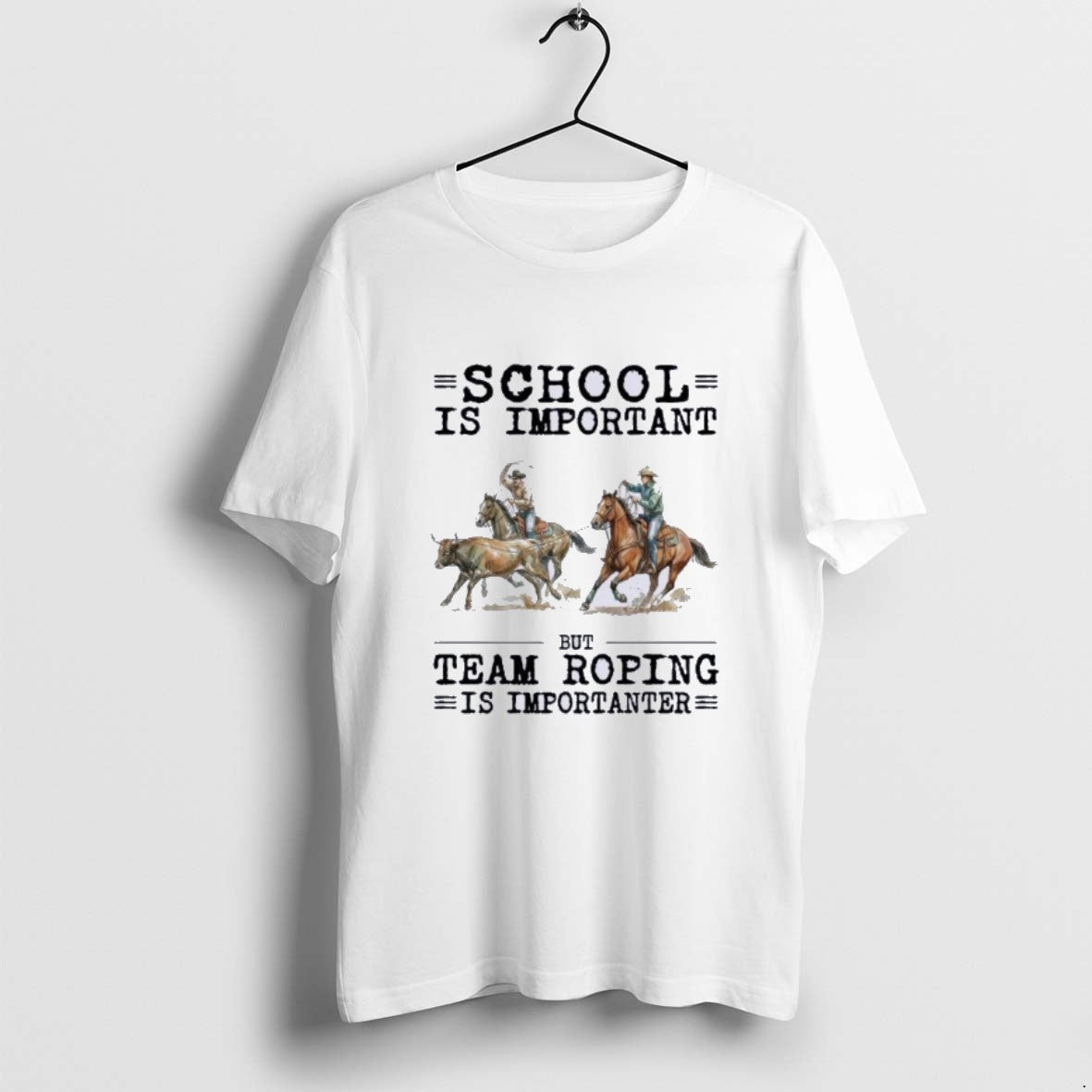 Official Team Roping School Is Important T-Shirts, Hoodie, Sweatshirt | AU18TeeNovaLab.com