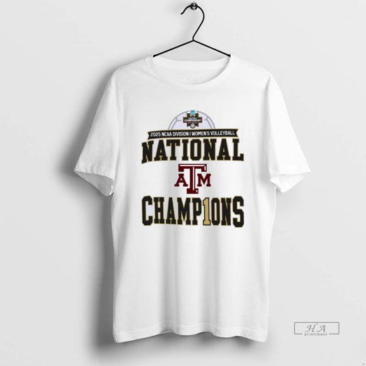 Official Texas Am Aggies 2025 Ncaa Division I Womens Volleyball National Champions T-Shirts, Hoodie, Sweatshirt