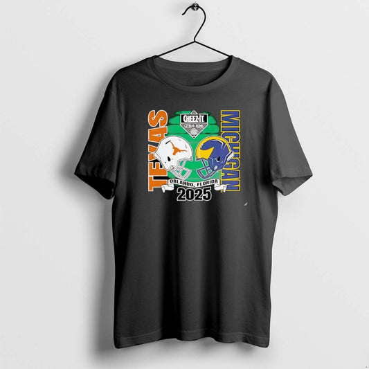 Official Texas Longhorns Vs Michigan 2025 Citrus Bowl Head To Head Christmas T-Shirts, Hoodie, Sweatshirt