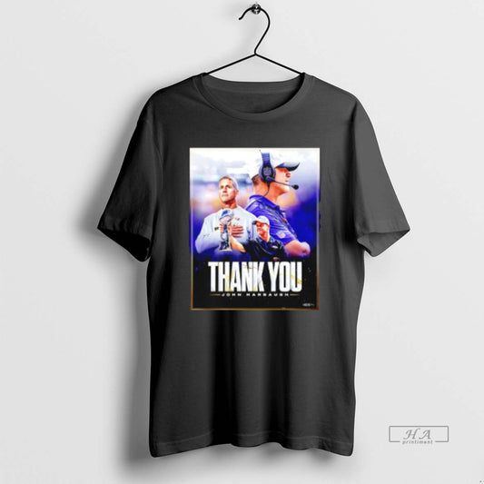 Official Thank You Coach John Harbaugh For 18 Tremendous Years T-Shirts, Hoodie, Sweatshirt | AU18TeeNovaLab.com
