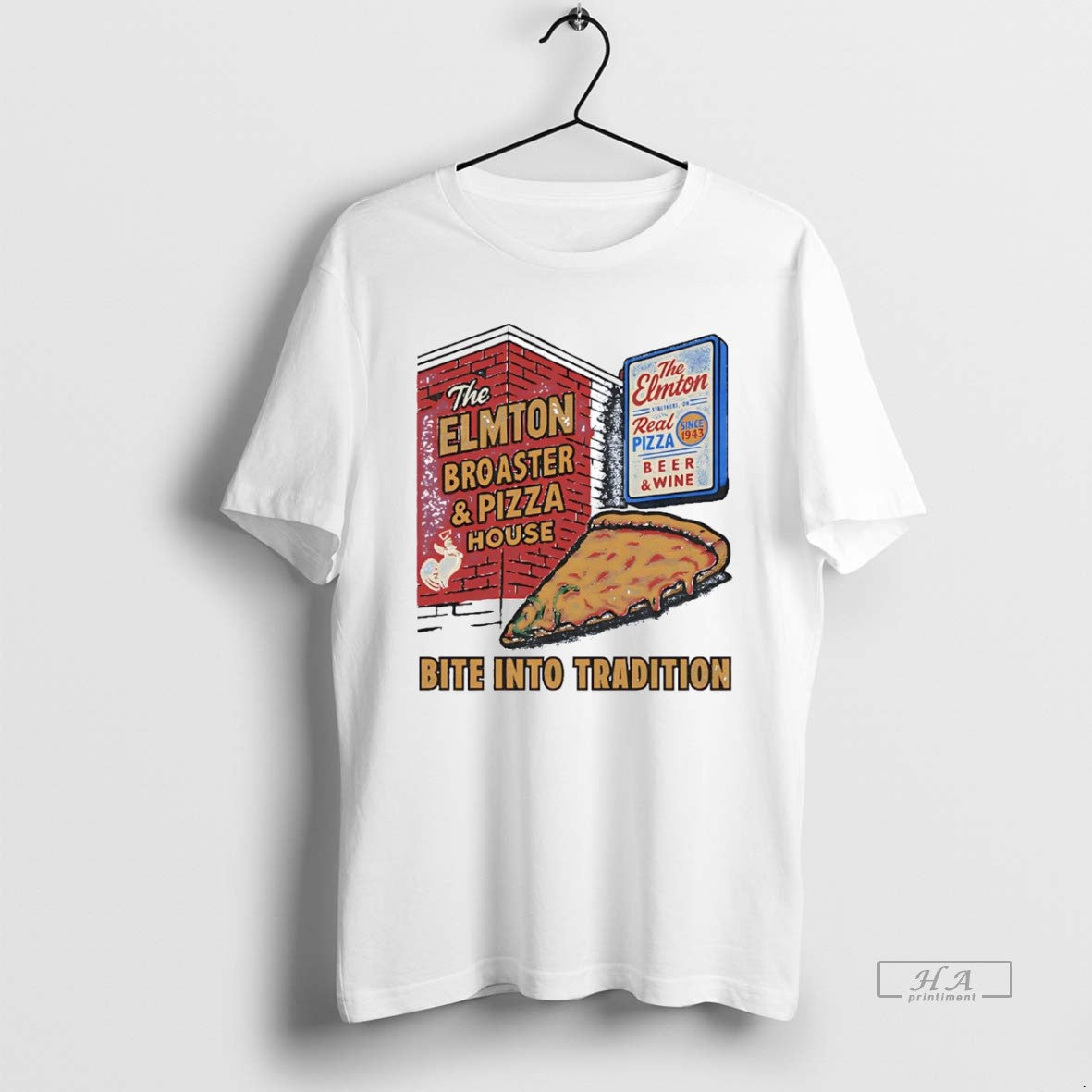 Official The Elmton Broasted And Pizza House Bite Into Tradition T-Shirts, Hoodie, Sweatshirt | AU18TeeNovaLab.com