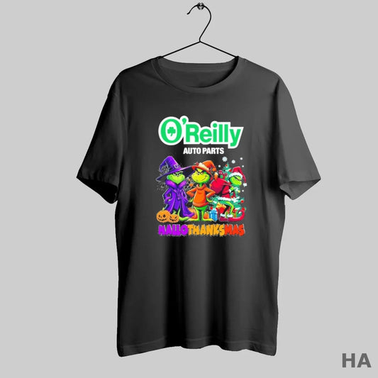 Official The Grinch Oreilly Logo Hallothanksmas