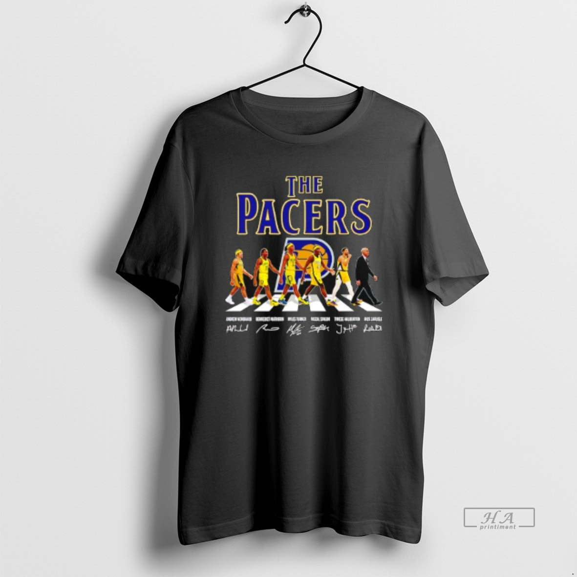 Official The Indiana Pacers Cross The Street Signatures 2026 T-Shirts, Hoodie, Sweatshirt | AU18TeeNovaLab.com