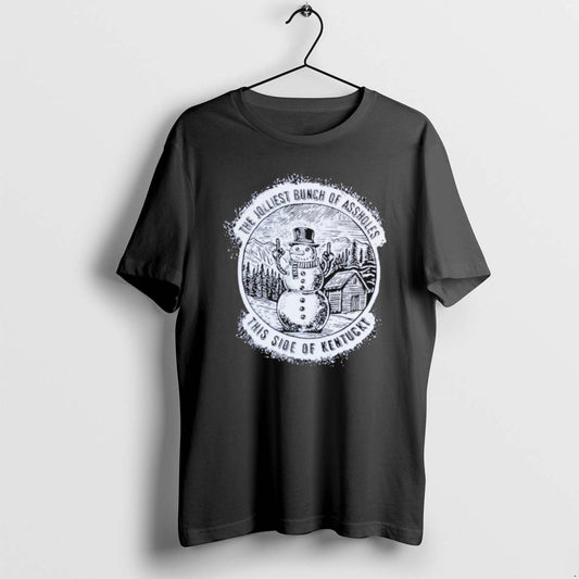 Official The Jolliest Bunch Of Assholes This Side Of Kentucky Snowman Holidays Christmas T-Shirts, Hoodie, Sweatshirt