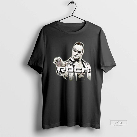 Official The Rock Johnson Halftone 90s Vintage T-Shirts, Hoodie, Sweatshirt | AU18TeeNovaLab.com