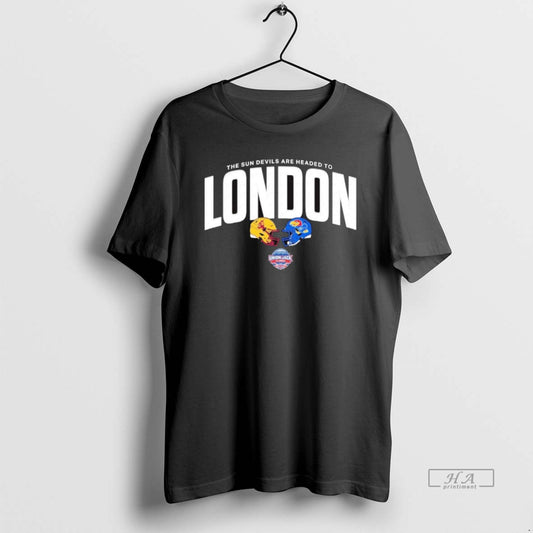 Official The Sun Devils Are Headed To London Arizona State Sun Devils Vs Kansas Jayhawks T-Shirts, Hoodie, Sweatshirt