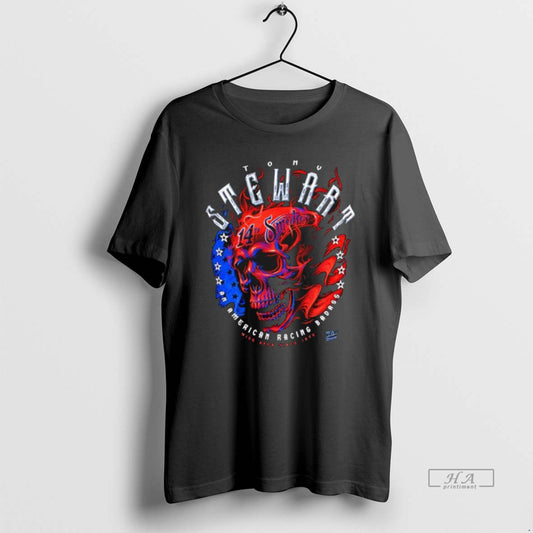 Official Tony Stewart Americana 14th Smoke Skull Graphic T-Shirts, Hoodie, Sweatshirt | AU18TeeNovaLab.com