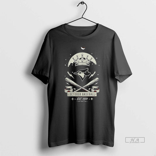 Official Top Toronto Blue Jays Est 1977 October Baseball Crown Retro