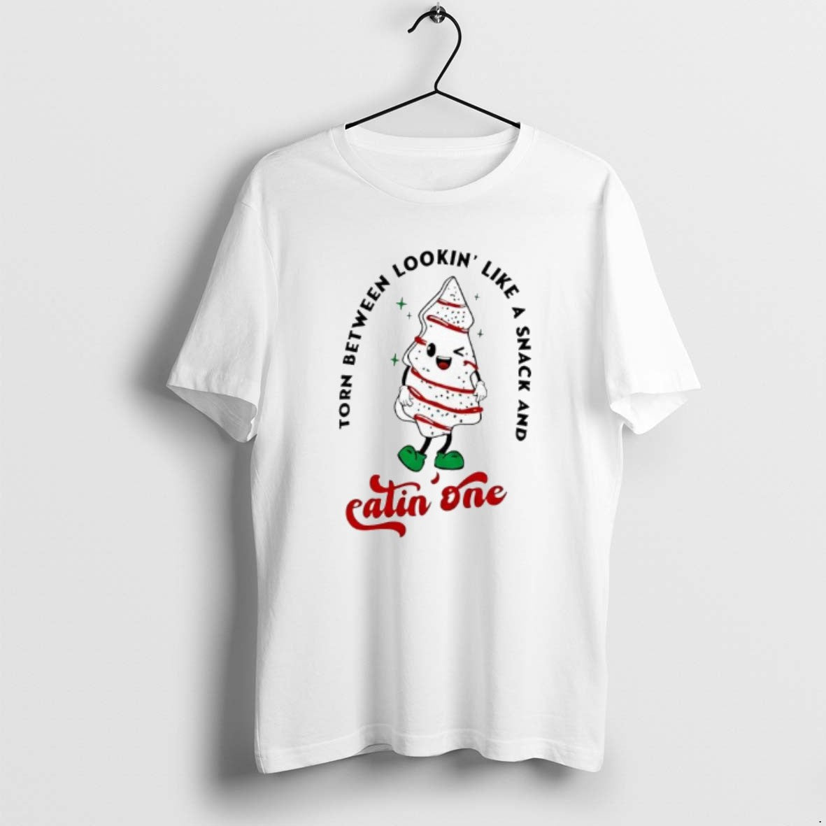 Official Torn Between Lookin Like A Snack And Eatin One Christmas T-Shirts, Hoodie, Sweatshirt | AU18TeeNovaLab.com